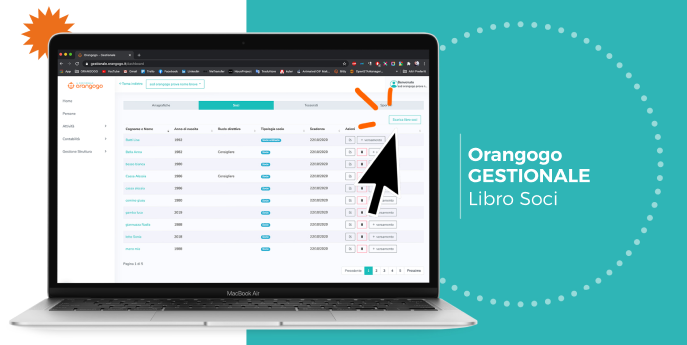 Libro soci asd : gestionale per società sportive
