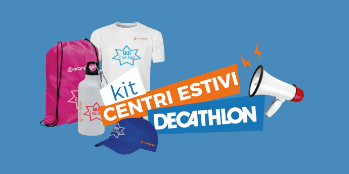 Kit per i centri estivi firmati Decathlon e Orangogo